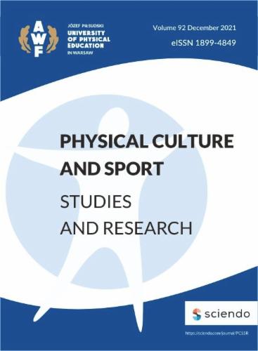 Physical Culture and Sport. Studies and Research (PCSSR) 